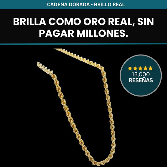 Cadena Dorada "Brillo Real"